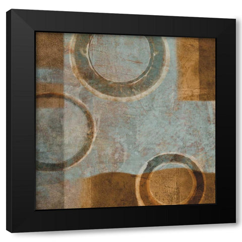 Go II Black Modern Wood Framed Art Print with Double Matting by Nelson, Brent