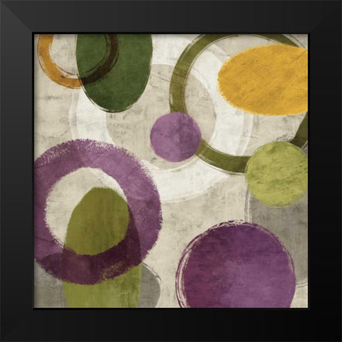 Aha I Black Modern Wood Framed Art Print by Nelson, Brent