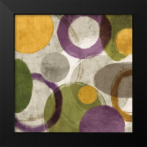 Aha II Black Modern Wood Framed Art Print by Nelson, Brent