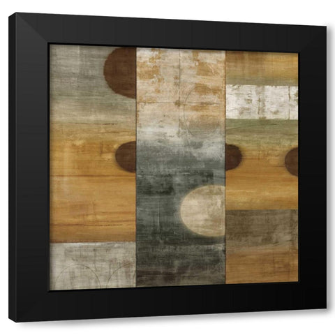 Roundabout I Black Modern Wood Framed Art Print with Double Matting by Nelson, Brent