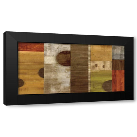 Full Circle Black Modern Wood Framed Art Print by Nelson, Brent