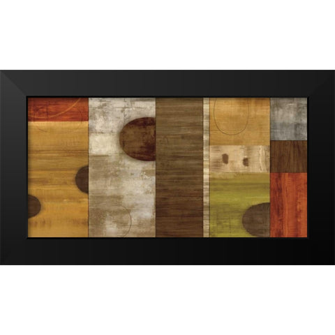 Full Circle Black Modern Wood Framed Art Print by Nelson, Brent