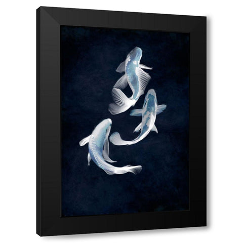 Koi II Black Modern Wood Framed Art Print by Blake, Madeline