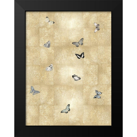 Butterflies in Flight II Black Modern Wood Framed Art Print by Blake, Madeline