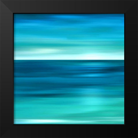 Serene Black Modern Wood Framed Art Print by Anderson, Carly