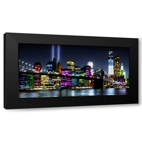 NYC In Living Color II Black Modern Wood Framed Art Print with Double Matting by Ames, Carly