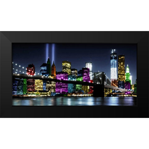 NYC In Living Color II Black Modern Wood Framed Art Print by Ames, Carly