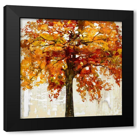 Solo II Black Modern Wood Framed Art Print with Double Matting by Bell, Cami
