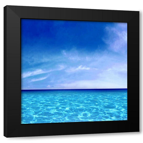 Sky and Water Black Modern Wood Framed Art Print by Carter, Charlie