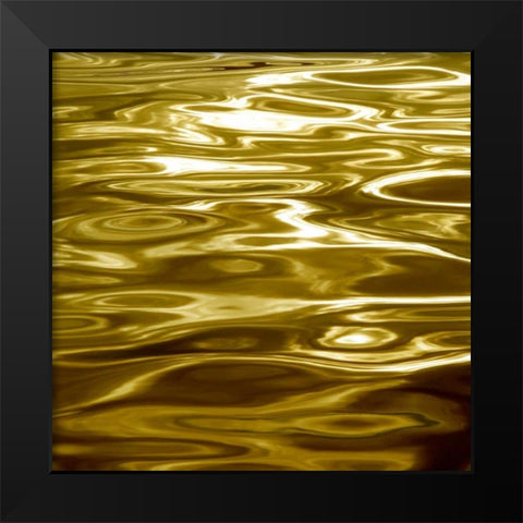 Liquid Gold Black Modern Wood Framed Art Print by Carter, Charlie