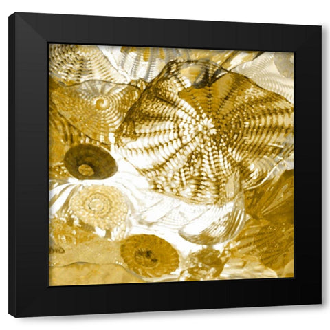 Underwater Perspective in Gold I Black Modern Wood Framed Art Print by Carter, Charlie
