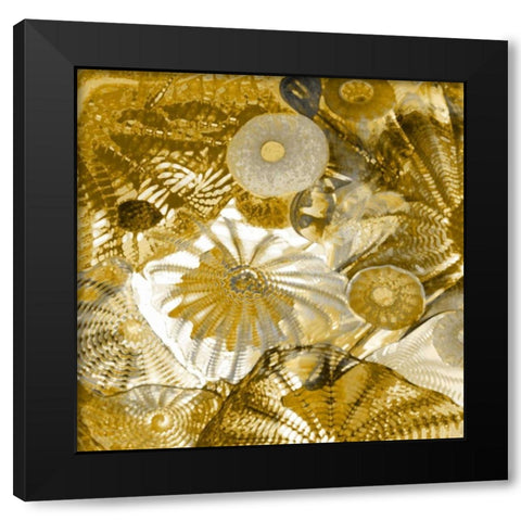 Underwater Perspective in Gold II Black Modern Wood Framed Art Print by Carter, Charlie