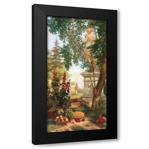 Panneau decoratif aux fruits Black Modern Wood Framed Art Print by Dugasseau, Charles
