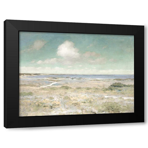 Water View Black Modern Wood Framed Art Print with Double Matting by McKee, Christy