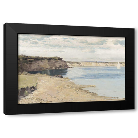 Set Sail Black Modern Wood Framed Art Print with Double Matting by McKee, Christy