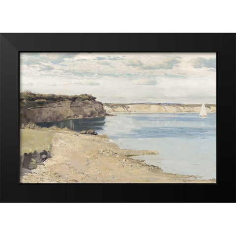 Set Sail Black Modern Wood Framed Art Print by McKee, Christy