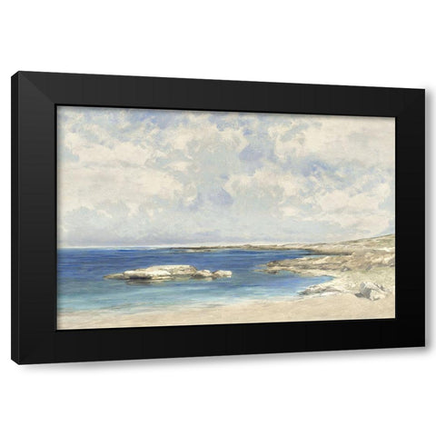 Pond at Morning Black Modern Wood Framed Art Print with Double Matting by McKee, Christy
