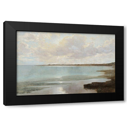 At the Shore Black Modern Wood Framed Art Print with Double Matting by McKee, Christy