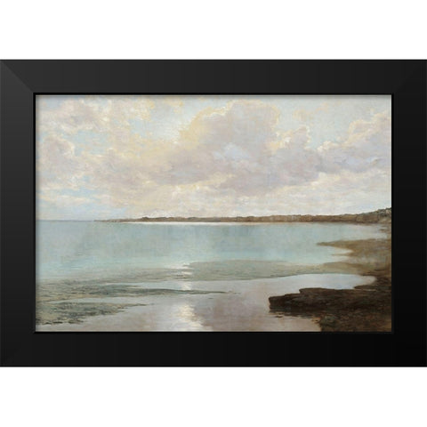At the Shore Black Modern Wood Framed Art Print by McKee, Christy