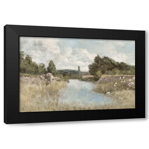 Dawn at the Shore Black Modern Wood Framed Art Print with Double Matting by McKee, Christy