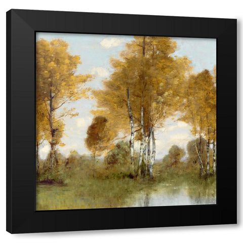 Golden Tree Pond III Black Modern Wood Framed Art Print by McKee, Christy