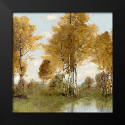 Golden Tree Pond III Black Modern Wood Framed Art Print by McKee, Christy