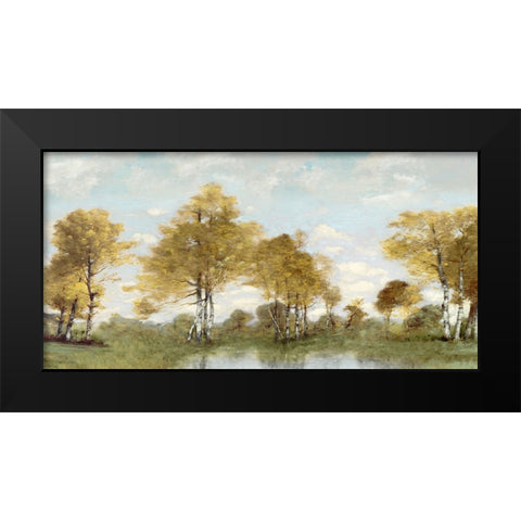 Golden Tree Pond IV Black Modern Wood Framed Art Print by McKee, Christy