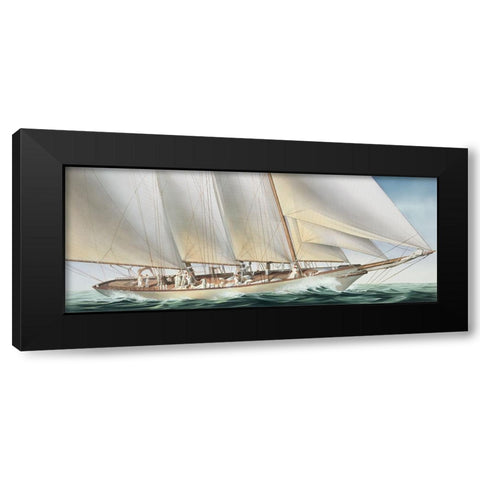 The Challenge Black Modern Wood Framed Art Print by Davies, Christopher