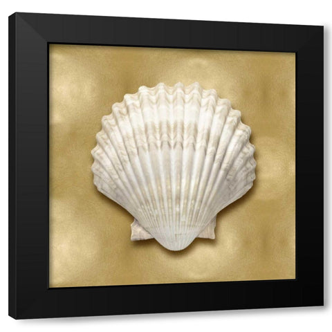 Ocean Gem on Gold IV Black Modern Wood Framed Art Print by Kelly, Caroline
