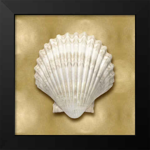 Ocean Gem on Gold IV Black Modern Wood Framed Art Print by Kelly, Caroline