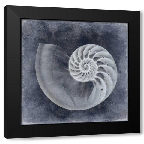 Ocean Blue IV Black Modern Wood Framed Art Print by Kelly, Caroline