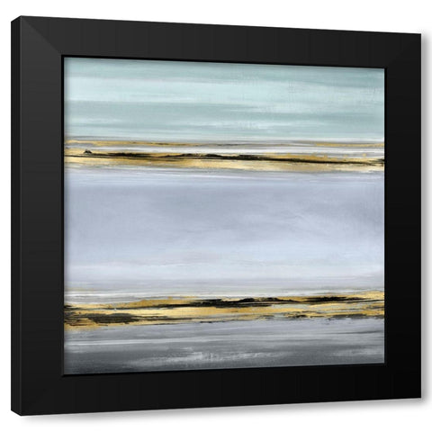 Linear Motion Black Modern Wood Framed Art Print by Corbin, Allie