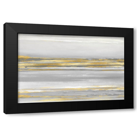 Sublte Reflections with Grey Black Modern Wood Framed Art Print by Corbin, Allie