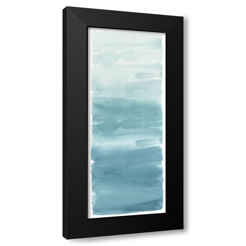 Aqua Blend Black Modern Wood Framed Art Print with Double Matting by Corbin, Allie