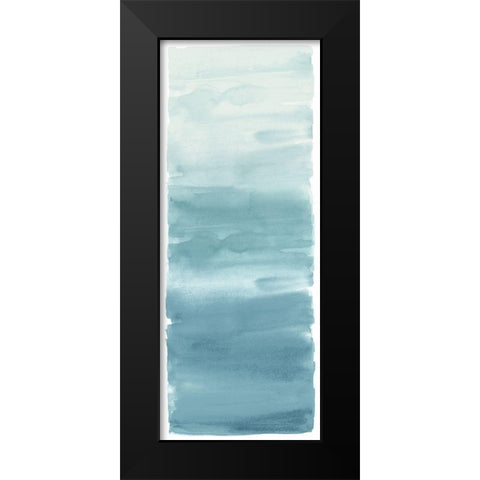 Aqua Blend Black Modern Wood Framed Art Print by Corbin, Allie