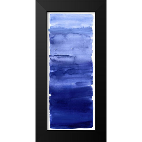 Indigo Blend Black Modern Wood Framed Art Print by Corbin, Allie