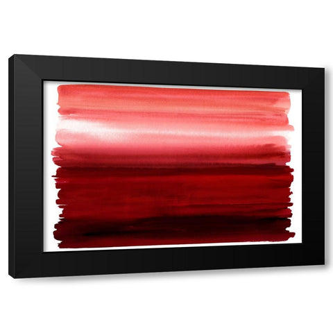 Ombre Red I Black Modern Wood Framed Art Print by Corbin, Allie