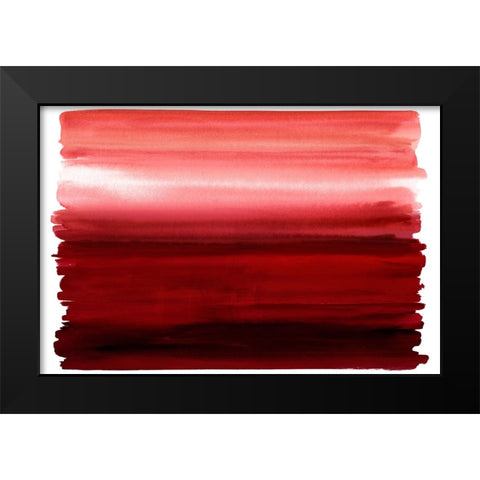 Ombre Red I Black Modern Wood Framed Art Print by Corbin, Allie