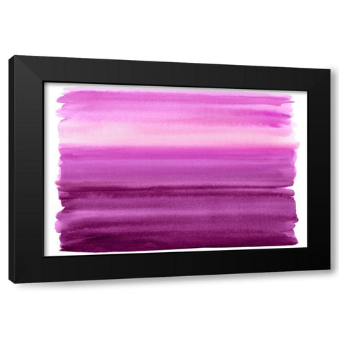 Ombre Pink I Black Modern Wood Framed Art Print with Double Matting by Corbin, Allie