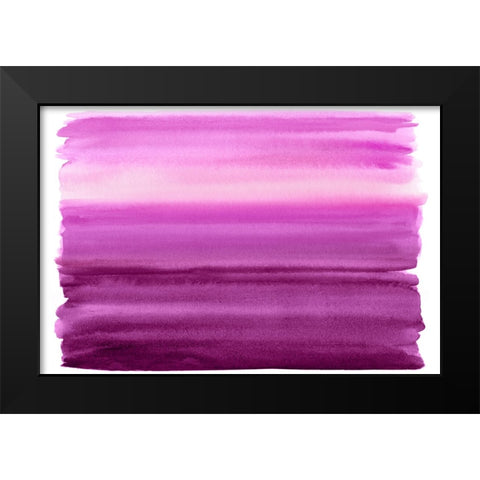 Ombre Pink I Black Modern Wood Framed Art Print by Corbin, Allie