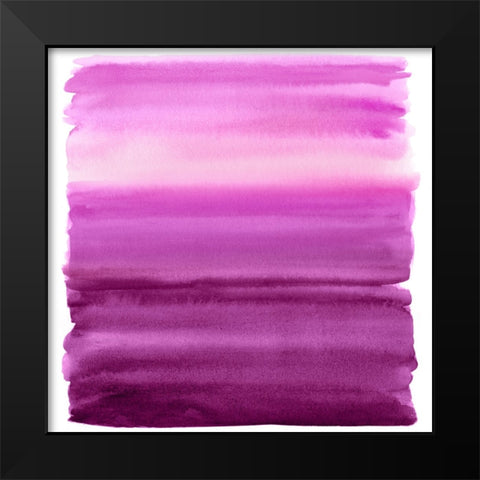 Ombre Pink II Black Modern Wood Framed Art Print by Corbin, Allie