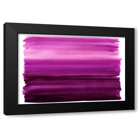 Ombre Magenta I Black Modern Wood Framed Art Print with Double Matting by Corbin, Allie