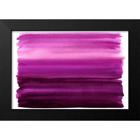 Ombre Magenta I Black Modern Wood Framed Art Print by Corbin, Allie