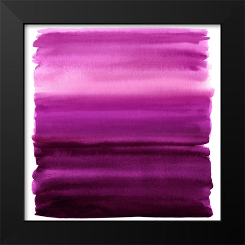 Ombre Magenta II Black Modern Wood Framed Art Print by Corbin, Allie
