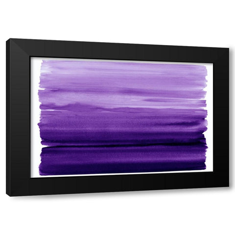 Ombre Purple I Black Modern Wood Framed Art Print by Corbin, Allie