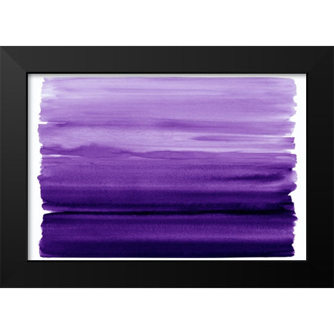 Ombre Purple I Black Modern Wood Framed Art Print by Corbin, Allie