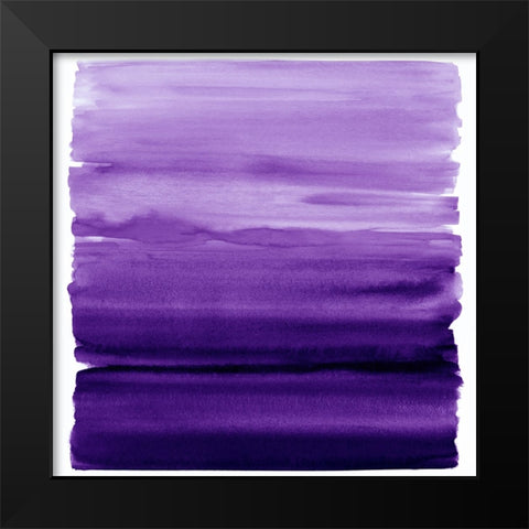 Ombre Purple II Black Modern Wood Framed Art Print by Corbin, Allie