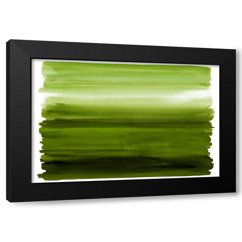 Ombre Green I Black Modern Wood Framed Art Print by Corbin, Allie