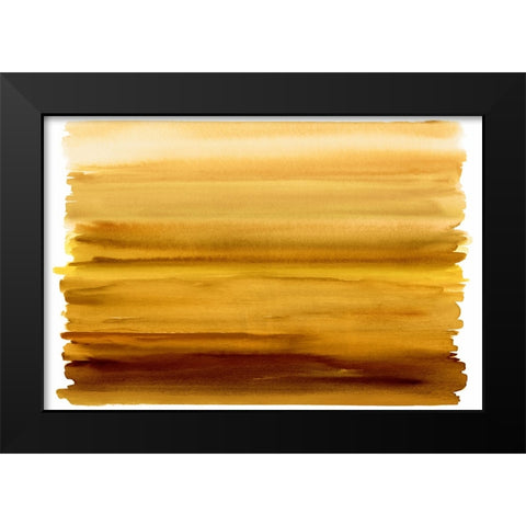Ombre Amber I Black Modern Wood Framed Art Print by Corbin, Allie