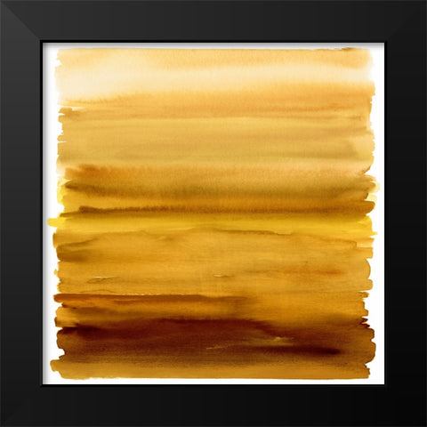 Ombre Amber II Black Modern Wood Framed Art Print by Corbin, Allie